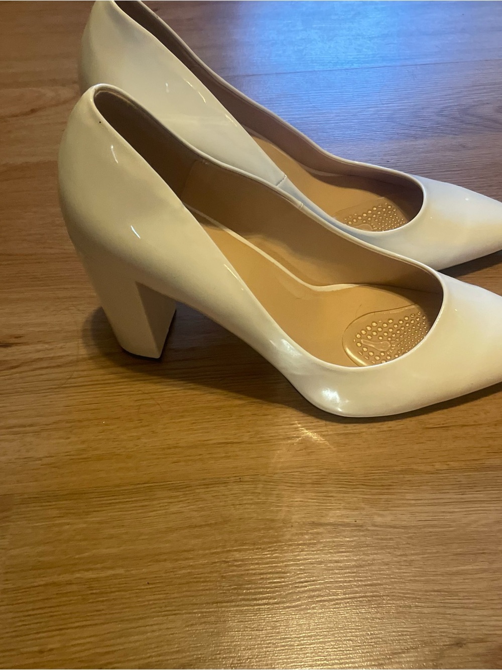 Patent Block Heeled Pumps women’s size 48 or 16 Rare shoes - Picture 3 of 6
